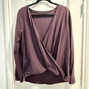 Lululemon burgundy wrap top
